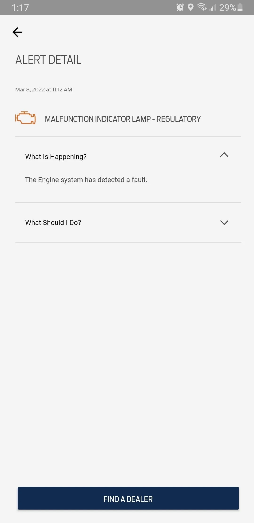 Ford Maverick Hybrid check engine light comes on Screenshot_20220309-131737_FordPass