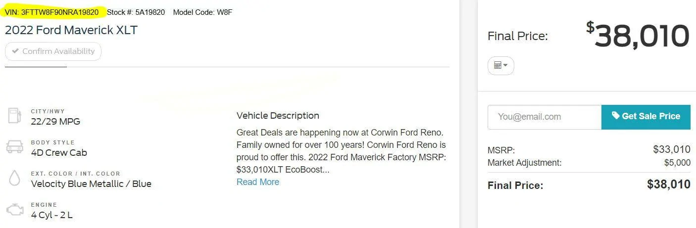 Ford Maverick Dealership Problem and Funny Business Fullscreen capture 2022-03-11 14805 PM