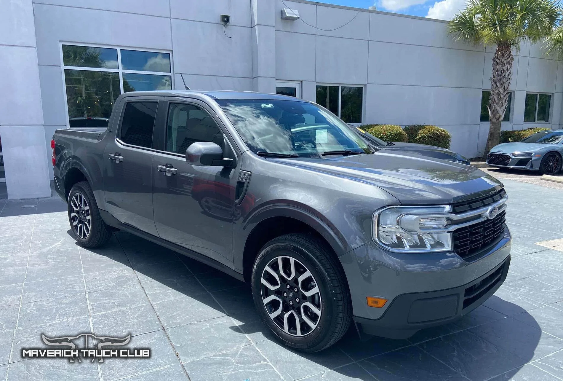 Ford Maverick CARBONIZED GRAY Maverick Photos Thread Carbonized Gray 2022 Maverick Lariat picku
