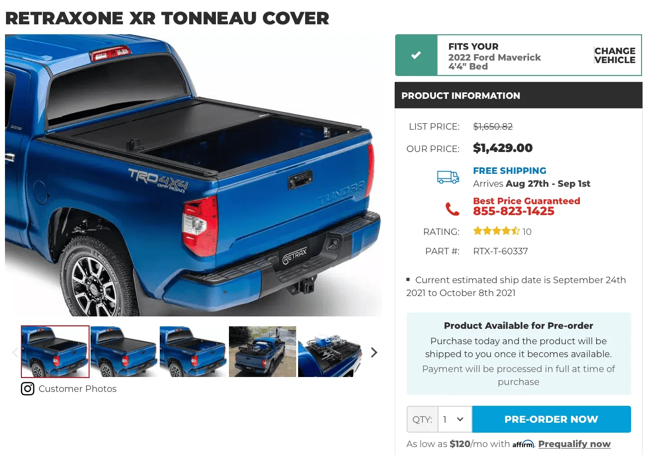 Ford Maverick Bak Industries Maverick tonneau bed cover now listed on site 1629308046809