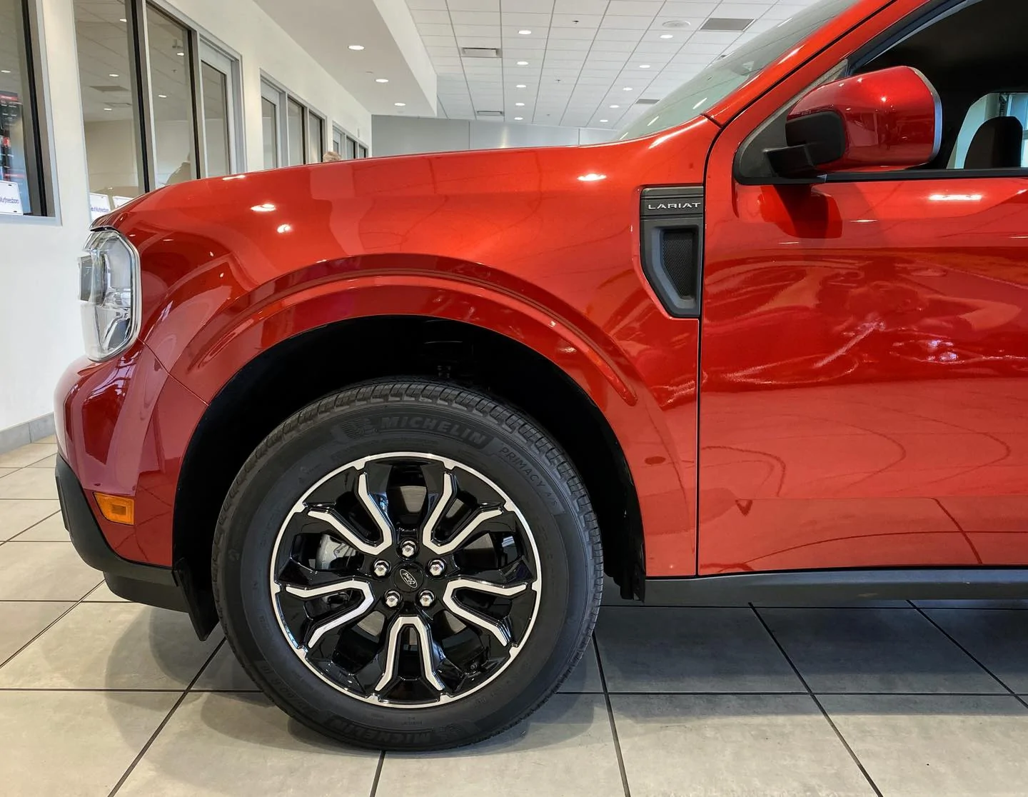 Ford Maverick HOT PEPPER RED Maverick Photos Thread hot pepper red maverick lariat pickup 2