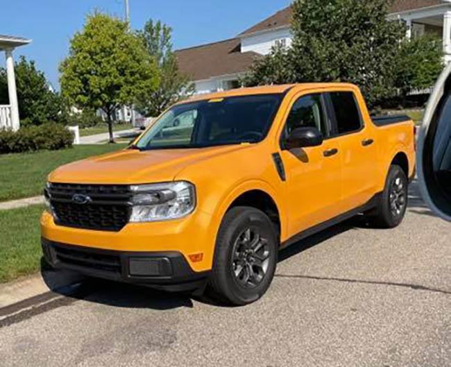 Ford Maverick CYBER ORANGE Maverick Photos Thread Cyber Orange Metallic 2022 Ford Maverick