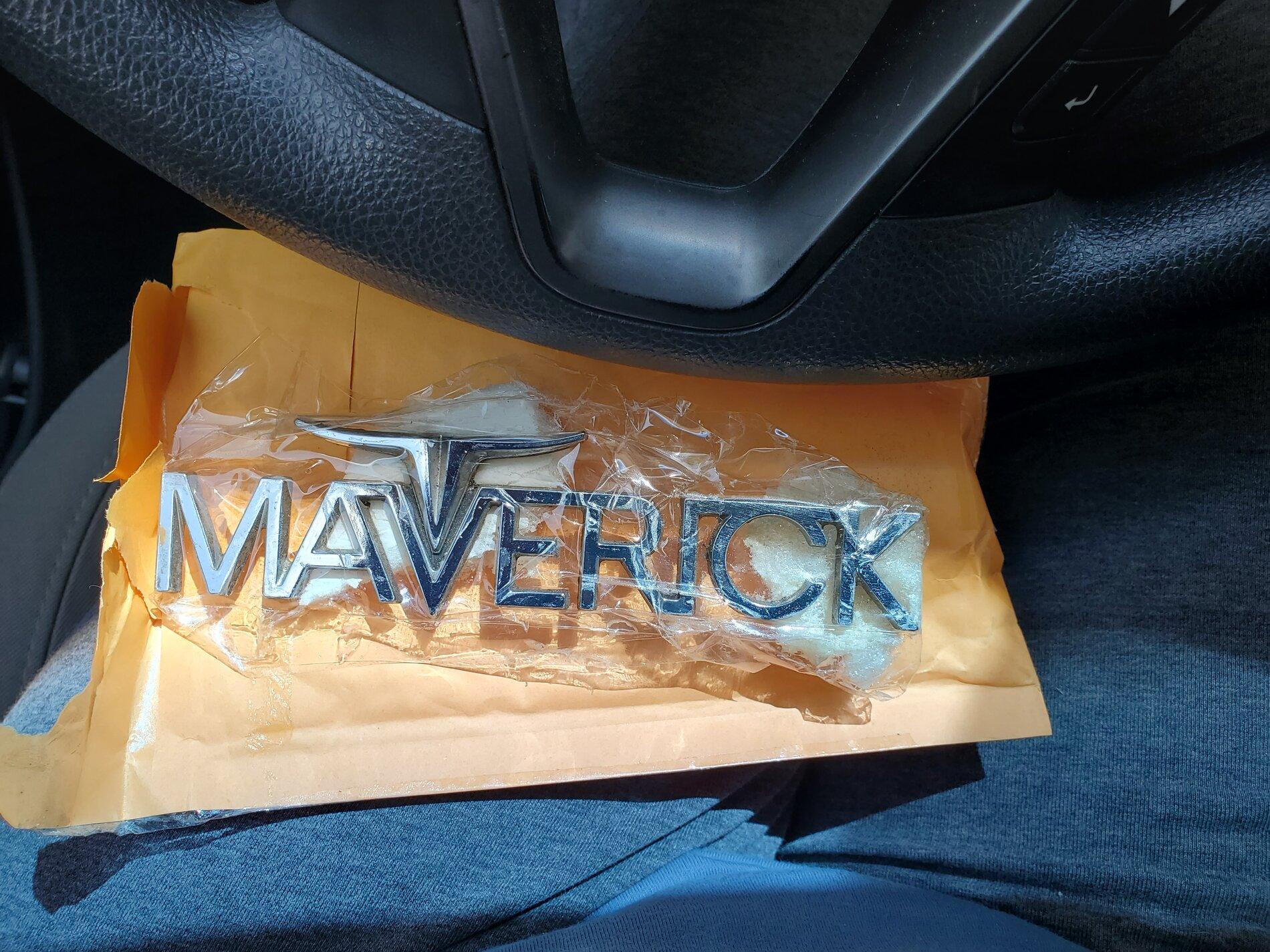 Ford Maverick Old Maverick Grill Badge 20210813_133158