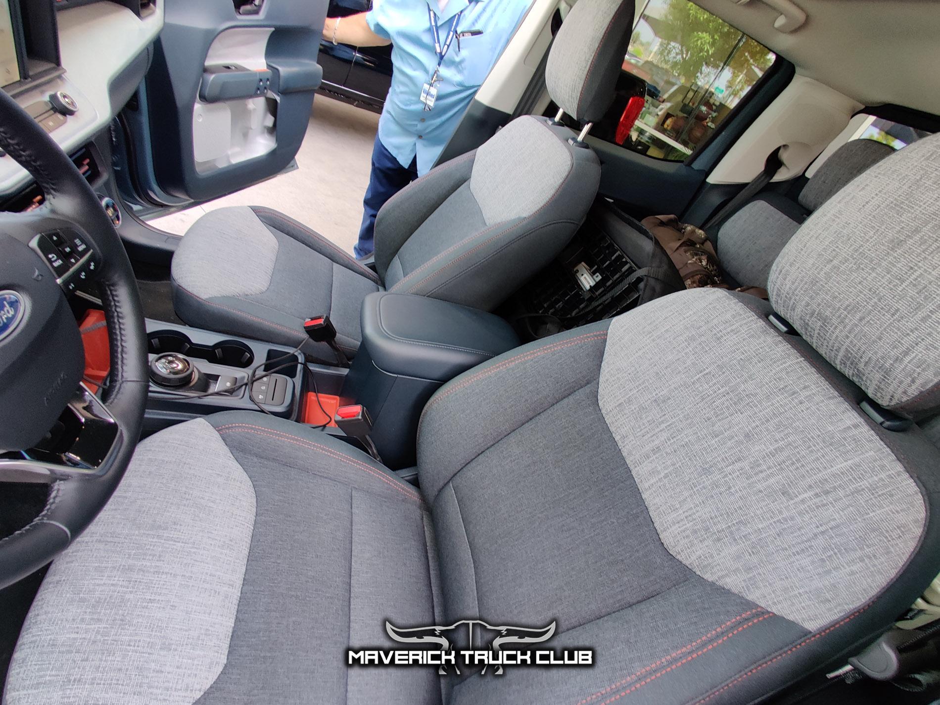 Ford Maverick 🔋 Hybrid Maverick Lux Showing 34.5 MPG and 1,478 Lbs Payload Sticker Area 51 2023 Maverick Hybrid XLT Lux Package MPG 16