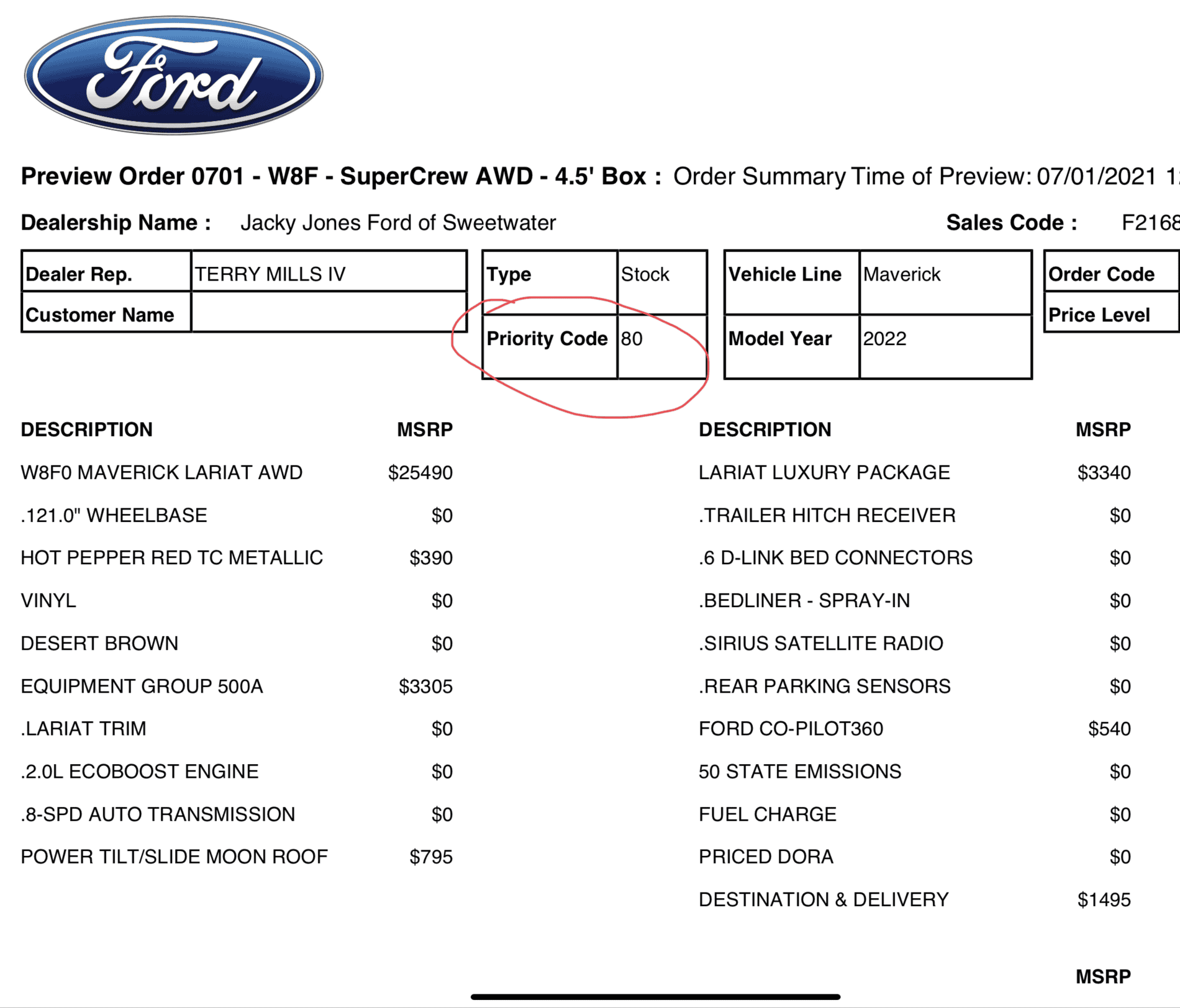 Ford Maverick Meaning of Priority Code 19? 1629500939791