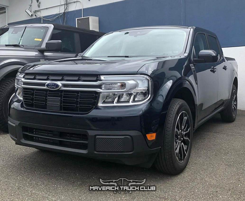 Ford Maverick ALTO BLUE Maverick Photos Thread Alto Blue 2022 Maverick Lariat pickup truck 6