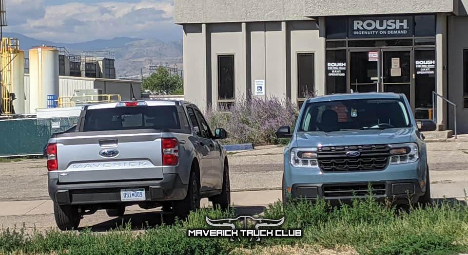 Ford Maverick ICONIC SILVER Maverick Photos Thread Area 51 XL and Iconic Silver Maverick pickups side by side 2