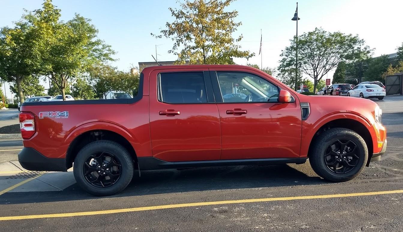 Ford Maverick HOT PEPPER RED Maverick Photos Thread Maverick Lariat Hot Pepper Red in Sun 3