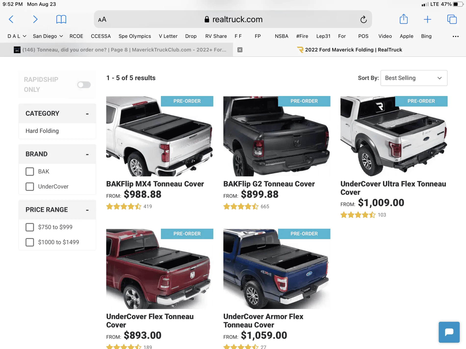 Ford Maverick Tonneau, did you order one? 7436A217-B2A6-42B6-BFA2-73CC6C6971EC