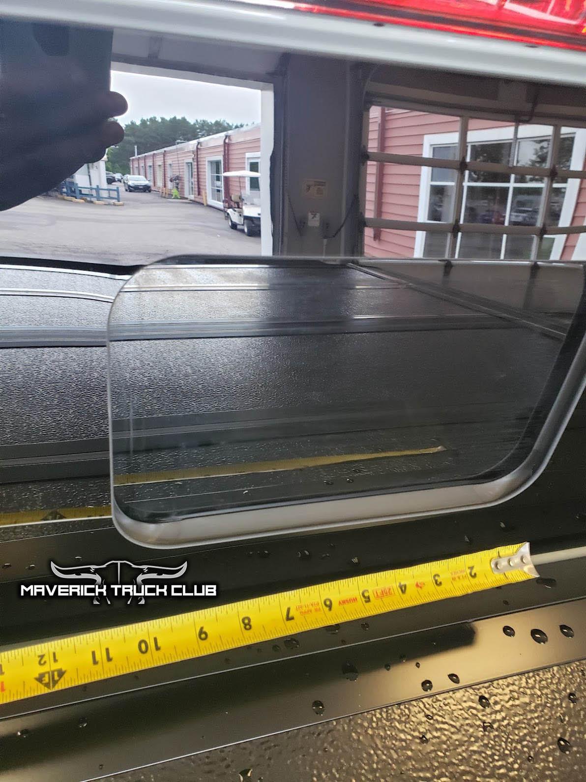 Ford Maverick TONS of Maverick Trainer Pics & Measurements! (Cactus Gray, 6'6" tall driver & passenger, legroom, car seat, no moonroof, undercarriage) 2022 ford maverick rear window width size