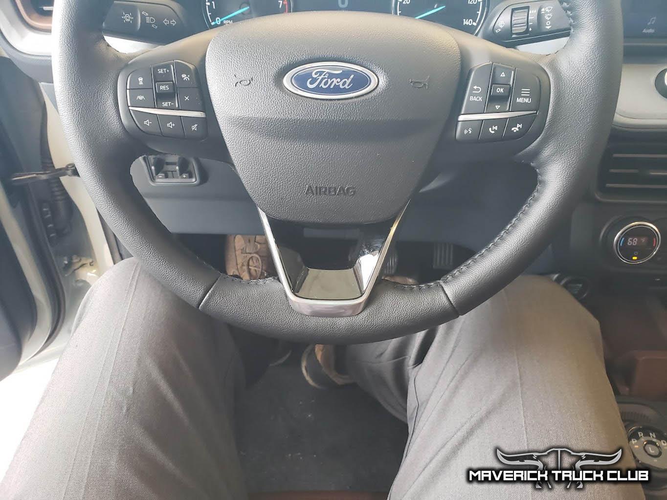 Ford Maverick TONS of Maverick Trainer Pics & Measurements! (Cactus Gray, 6'6" tall driver & passenger, legroom, car seat, no moonroof, undercarriage) 2022 ford maverick tall 6'6%22 driver legroom