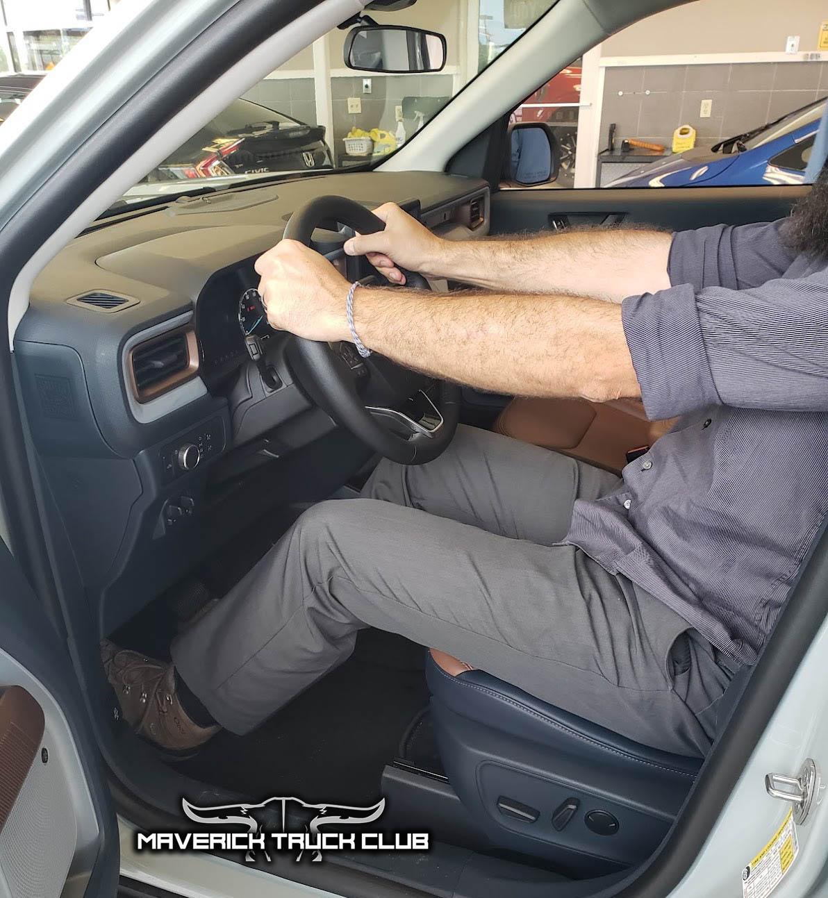 Ford Maverick Tall guy comfort 2022 ford maverick tall 6'6%22 driver