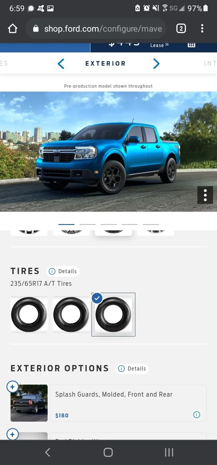 Ford Maverick Alto Blue Lariat FX4 Maverick Trainer Pics. Lots of Measurements / Dimensions Taken Screenshot_20210825-065917_Chrom