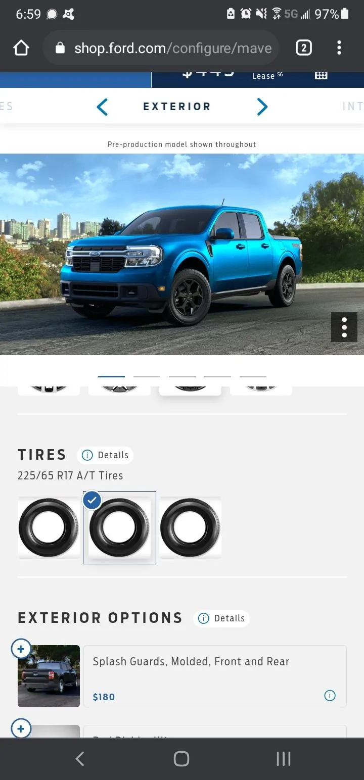 Ford Maverick Alto Blue Lariat FX4 Maverick Trainer Pics. Lots of Measurements / Dimensions Taken Screenshot_20210825-065908_Chrom