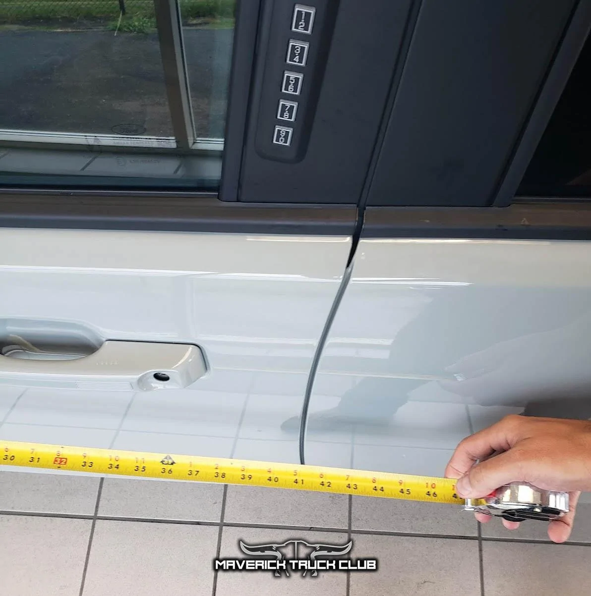 Ford Maverick TONS of Maverick Trainer Pics & Measurements! (Cactus Gray, 6'6" tall driver & passenger, legroom, car seat, no moonroof, undercarriage) 2022 Maverick front door length 41 inches