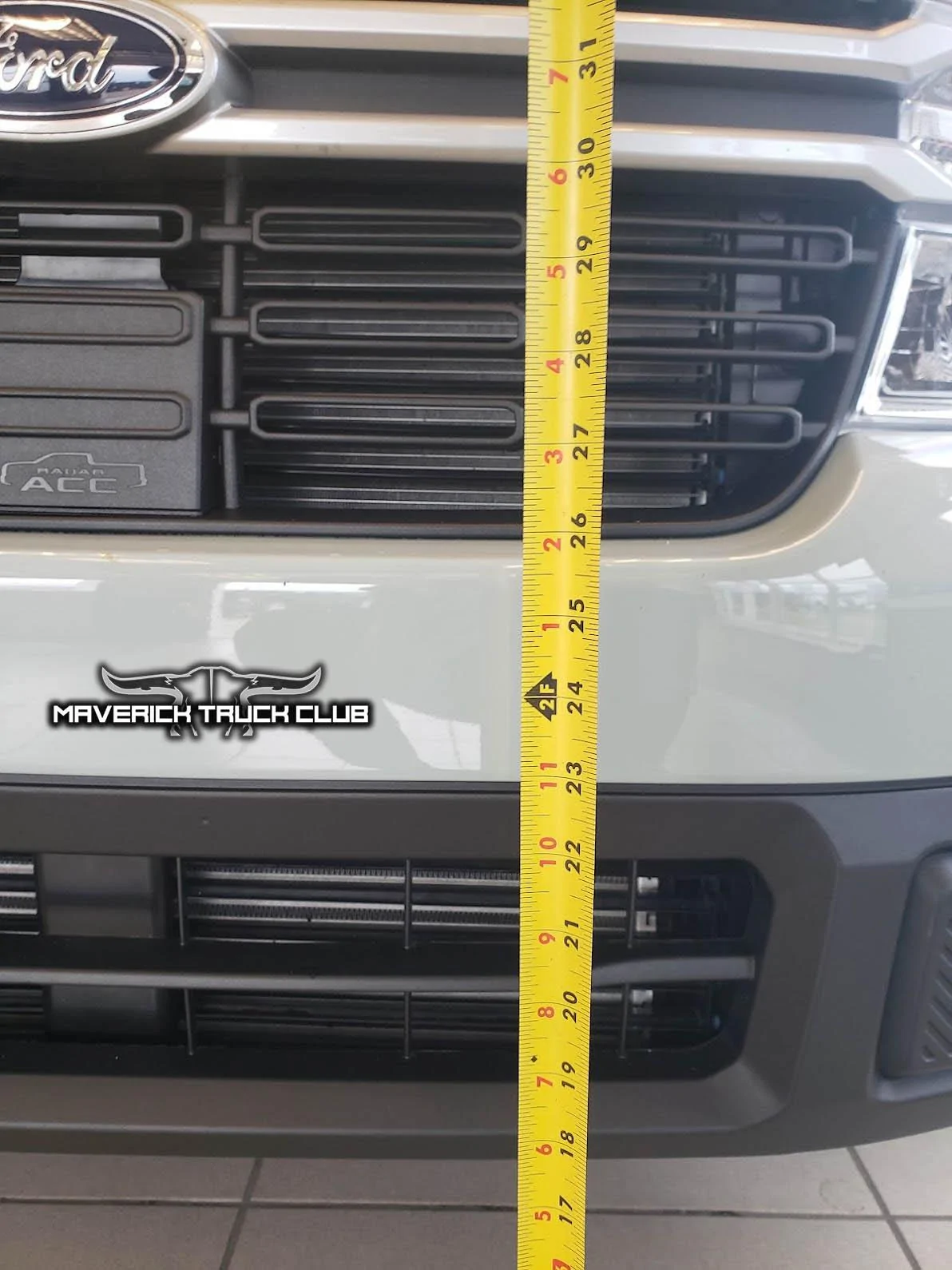 Ford Maverick TONS of Maverick Trainer Pics & Measurements! (Cactus Gray, 6'6" tall driver & passenger, legroom, car seat, no moonroof, undercarriage) 2022 Ford Maverick bumper height from ground 25 inches