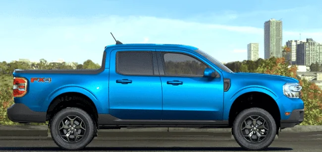 Ford Maverick Alto Blue Lariat FX4 Maverick Trainer Pics. Lots of Measurements / Dimensions Taken 1629908984503