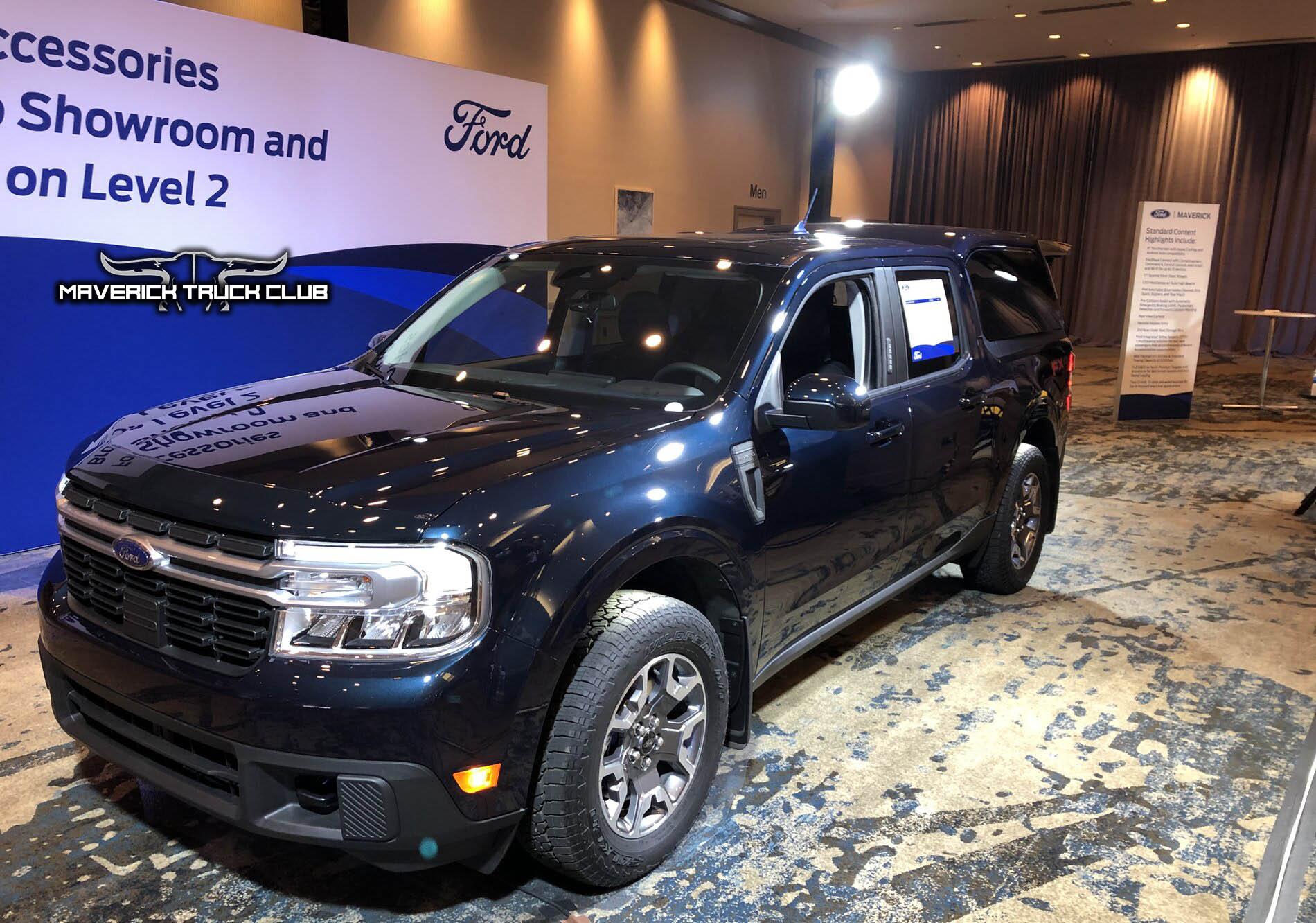 Ford Maverick Pics: Maverick Bed Cap Topper (SnugTop) + seat covers + First Edition Maverick + Molded Splash Guards 2022 Ford Maverick bed cap topper canopy alto blue lariat 1