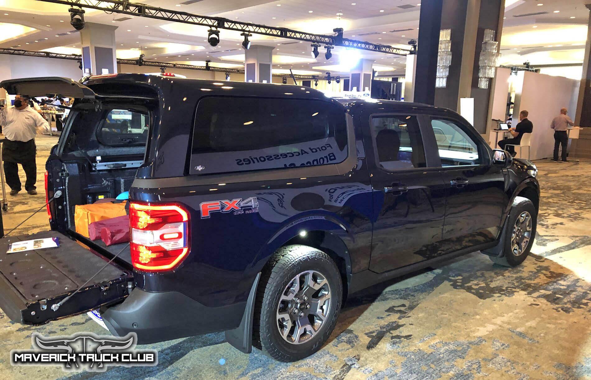 Ford Maverick Pics: Maverick Bed Cap Topper (SnugTop) + seat covers + First Edition Maverick + Molded Splash Guards 2022 Ford Maverick bed cap topper canopy alto blue lariat 2