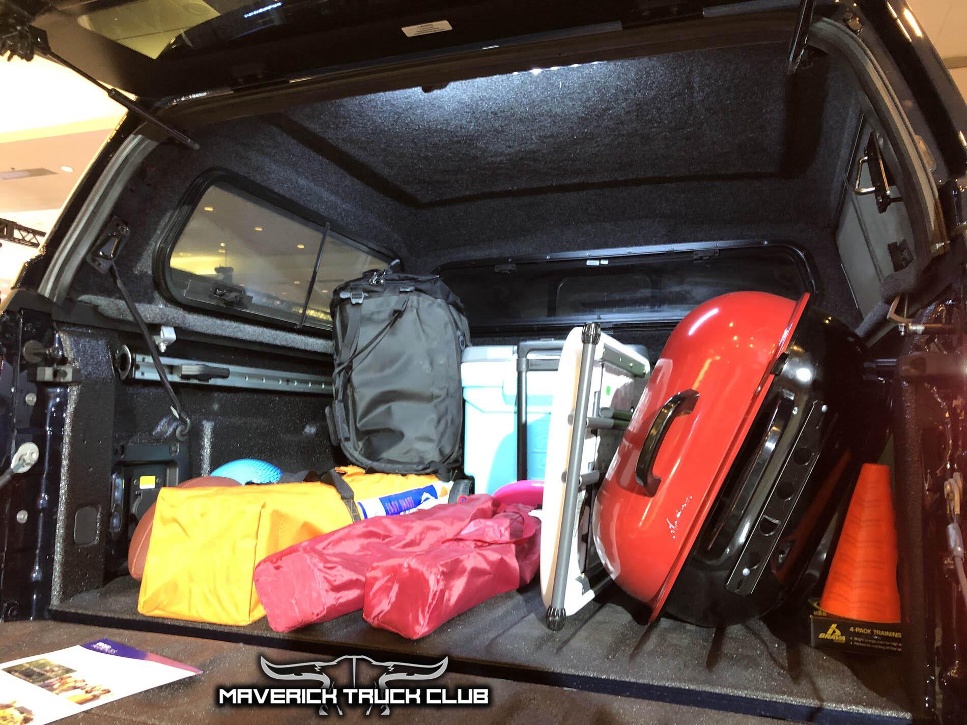 Ford Maverick Pics: Maverick Bed Cap Topper (SnugTop) + seat covers + First Edition Maverick + Molded Splash Guards 2022 Ford Maverick bed cap topper canopy alto blue lariat 4