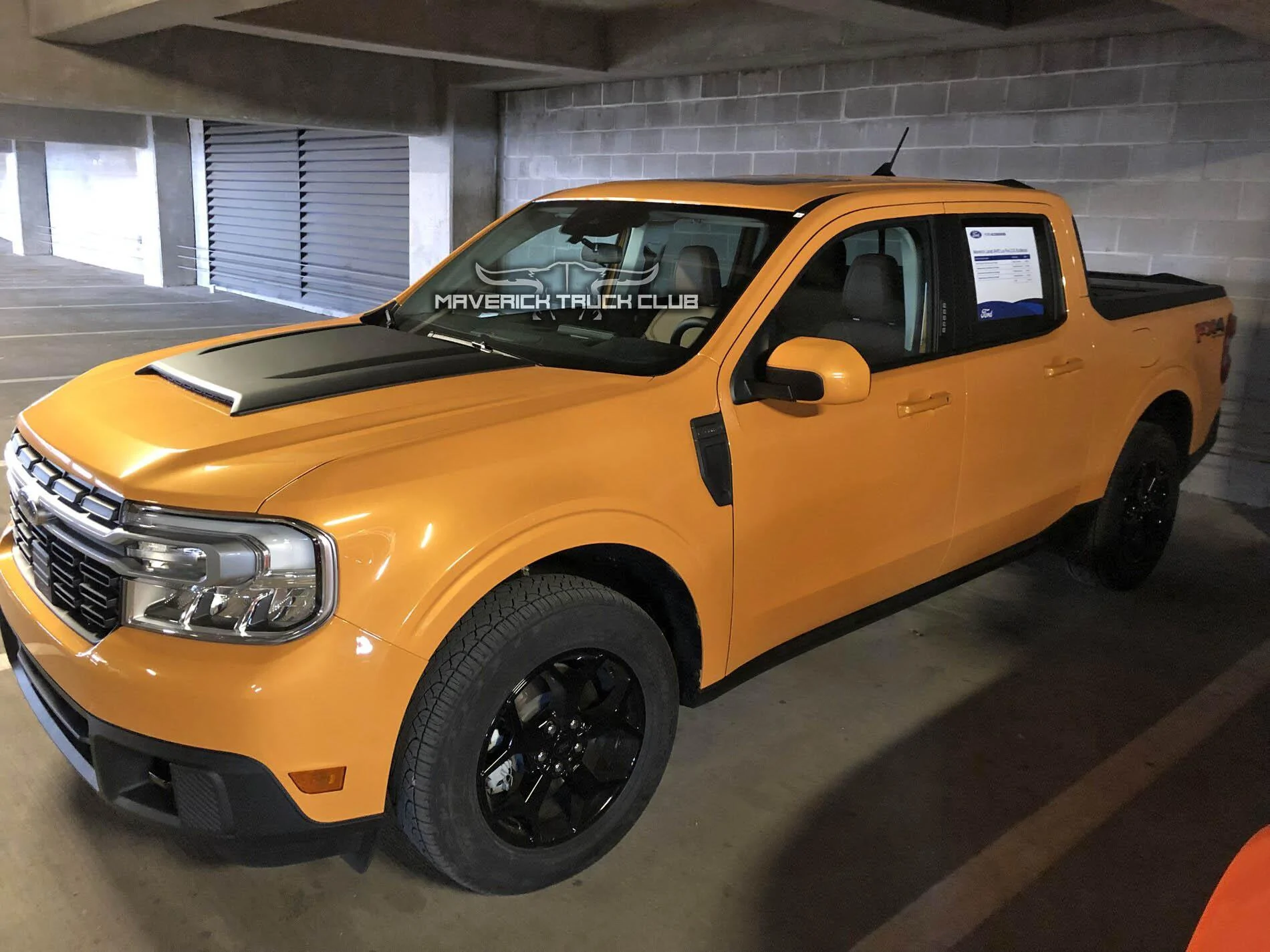 2022 Ford Maverick Hood Scoop Kit Satin Black by Air Design.webp