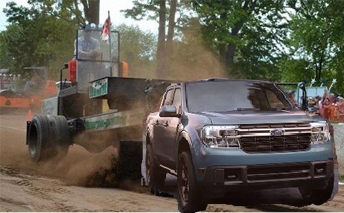 Ford Maverick Stock Maverick Owner Tows 8,800 LBS!!! tractor-pull