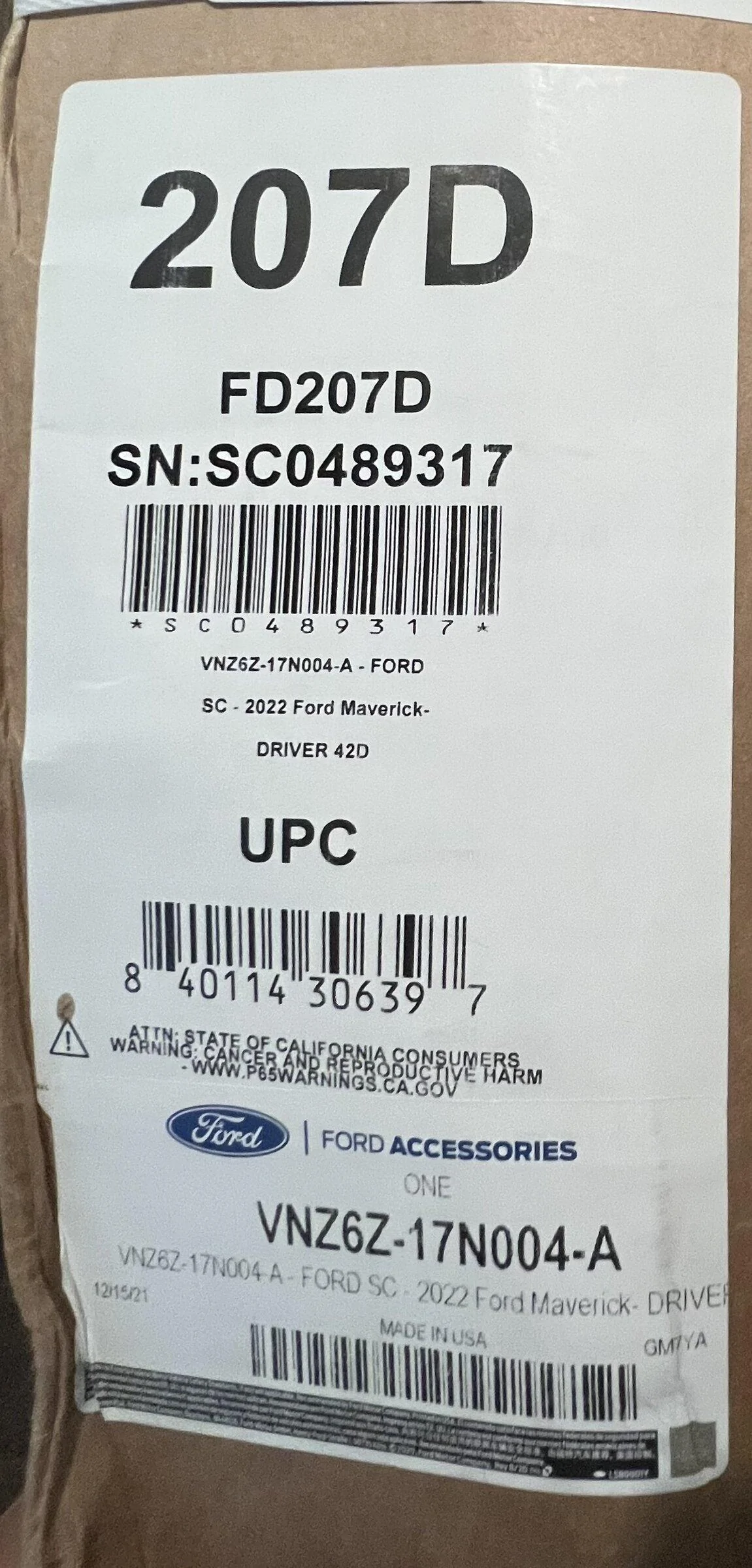 Ford Maverick Hood deflector and toolbox Los Angeles Area 5217BA9E-97DD-4B6B-BF83-557377F4CC93