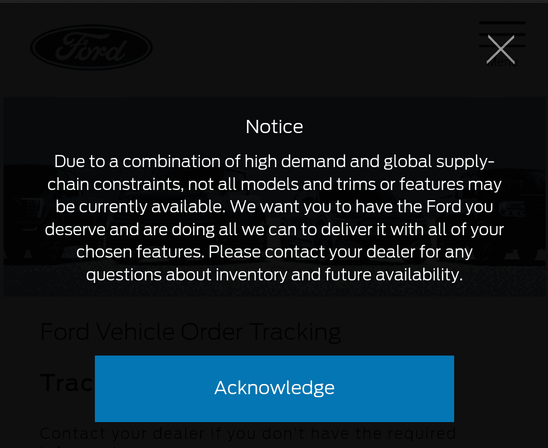 Ford Maverick New prompt on Ford tracker? Screenshot_20220311-232706~2