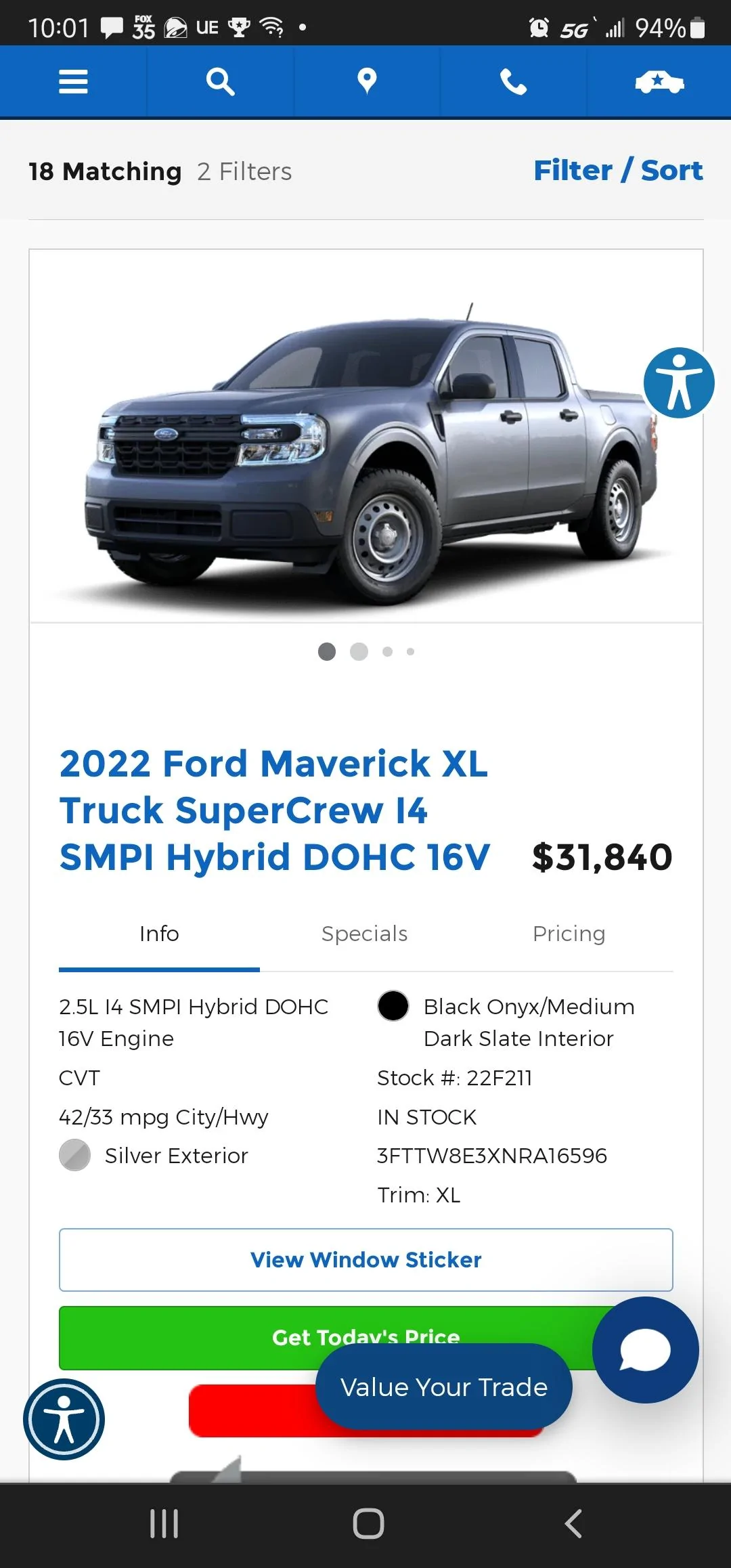 Ford Maverick Ferman Ford Clearwater - Bait and Switch - My Complaint to Ford Screenshot_20220313-100156_Chrom