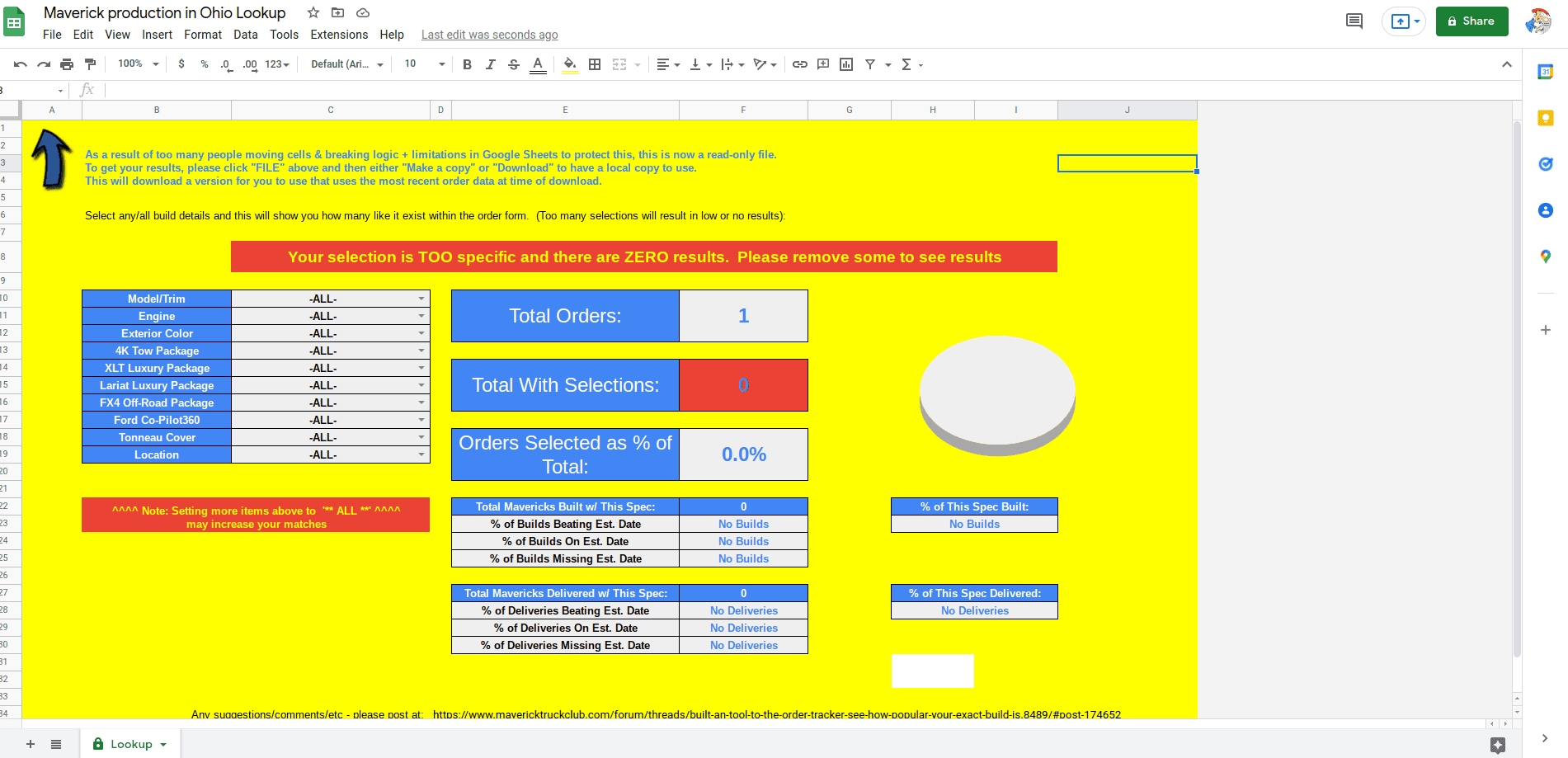 Ford Maverick Companion tool for the Order Tracker: see how common your exact build is Screenshot 2022-03-13 6.48.13 PM