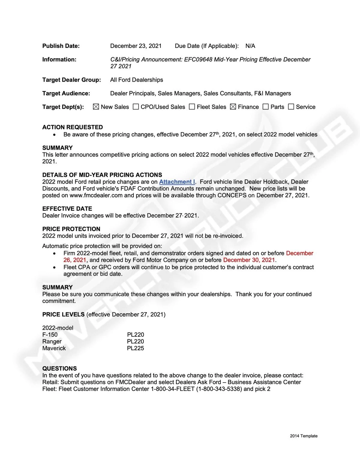 Ford Maverick Chapman Ford Price Protection - any recent Chapman purchases care to chime in? maverick price protection