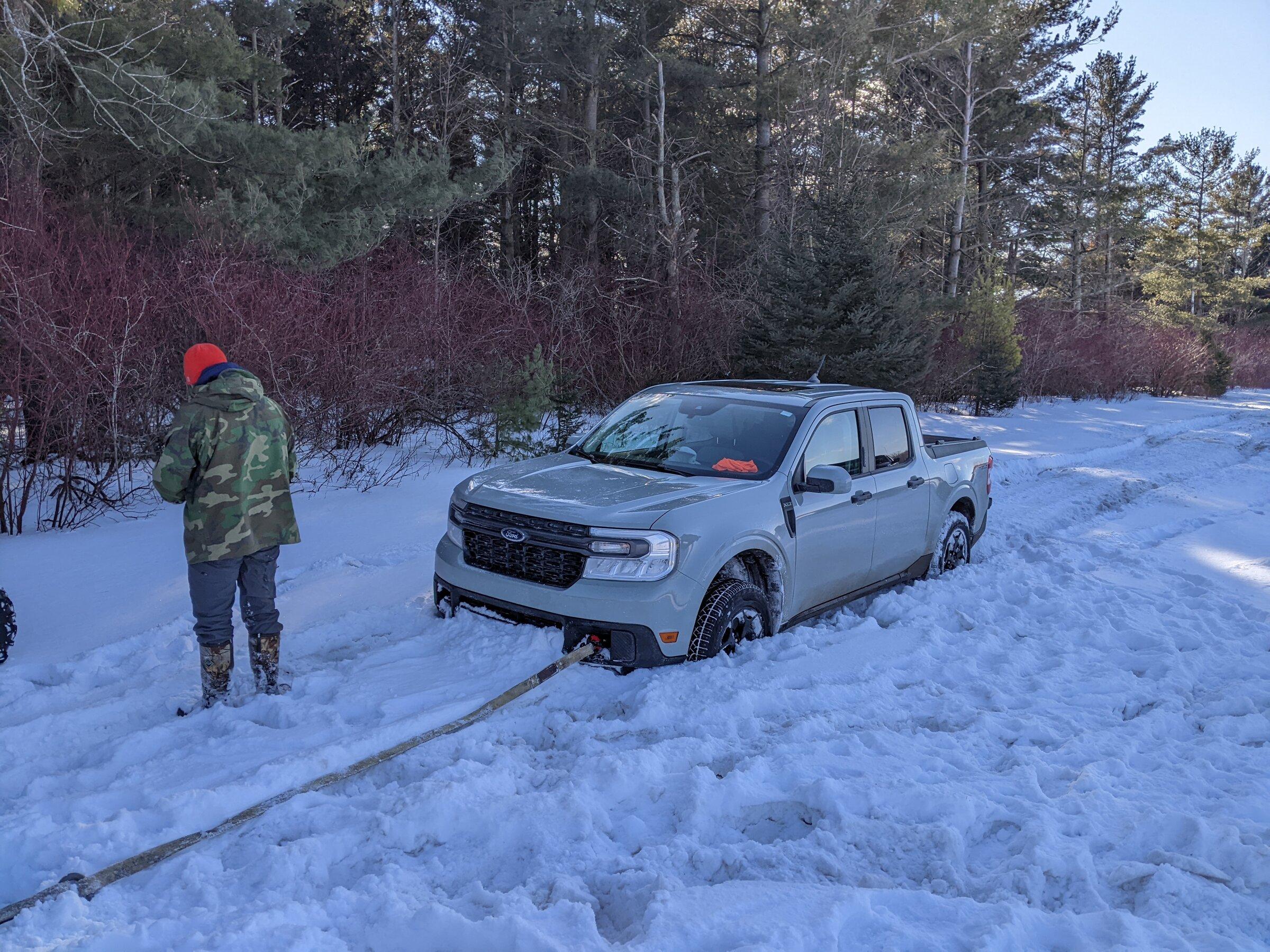 Ford Maverick Had some snow fun... PXL_20220226_210209687.MP