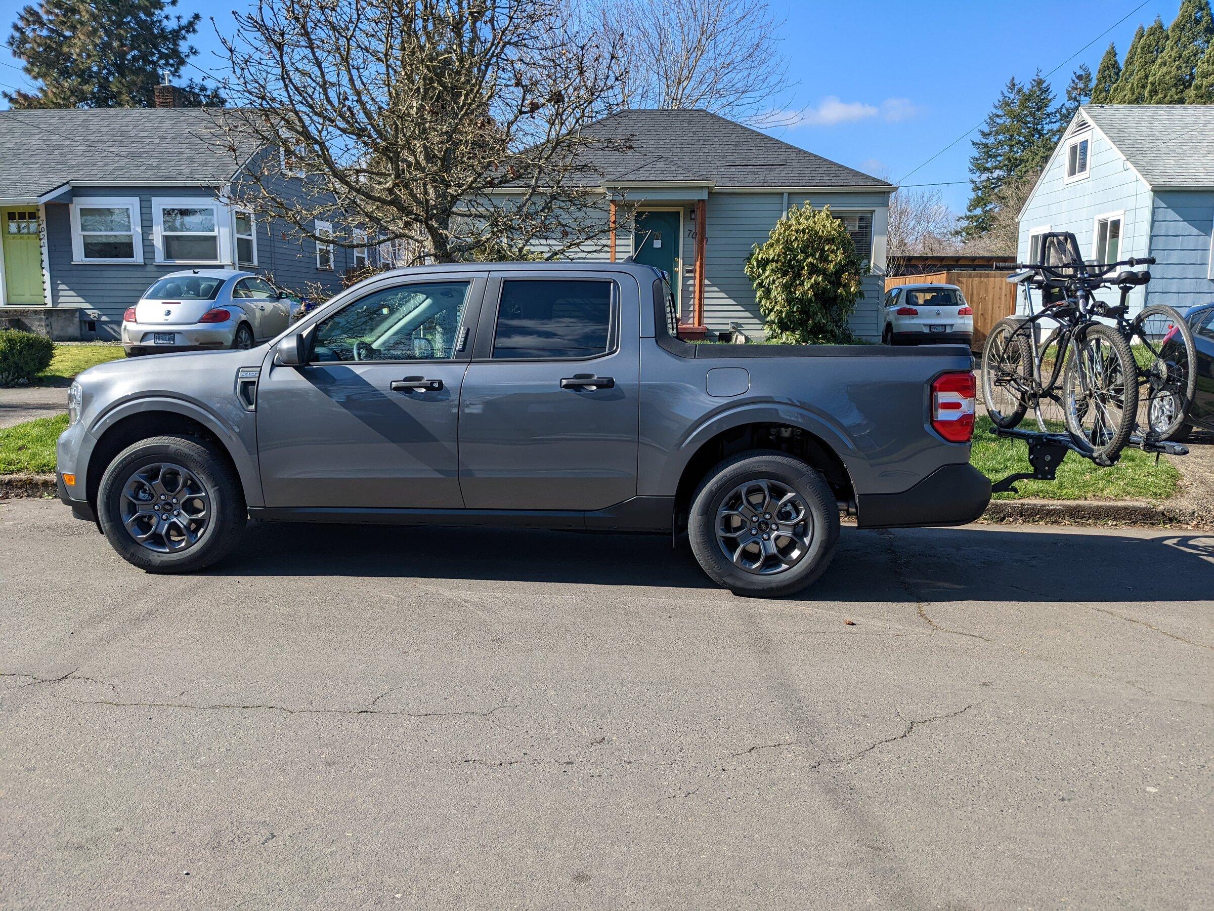 Ford Maverick Solved: Hitch Mount Bike Rack Interference PXL_20220306_212804225