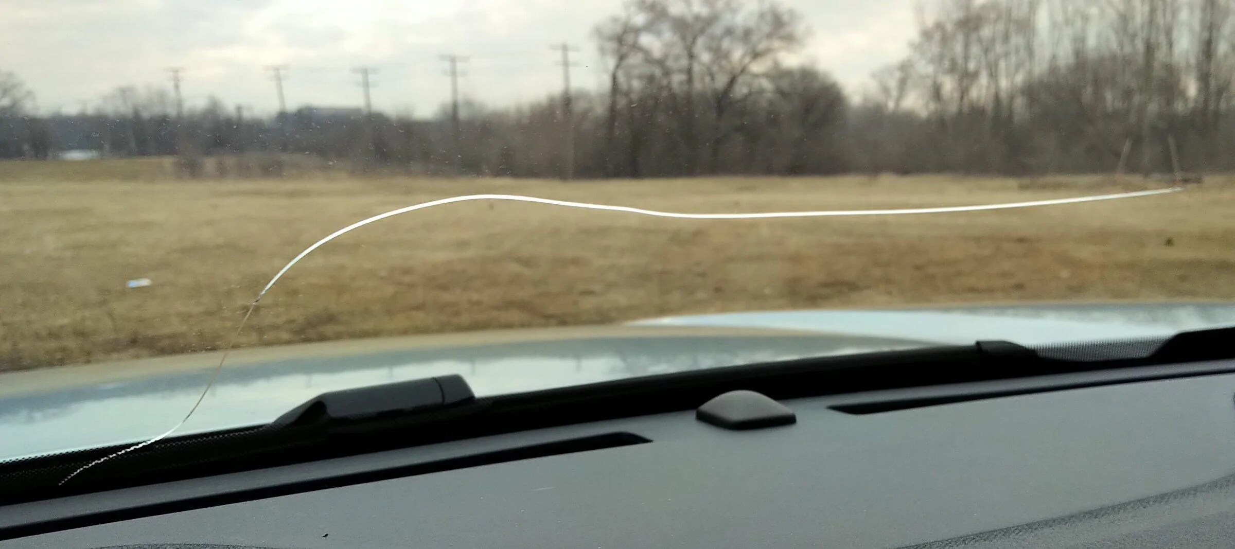 Ford Maverick Windshield pressure crack (just approved for warranty replacement) MaverickWindshieldCrack
