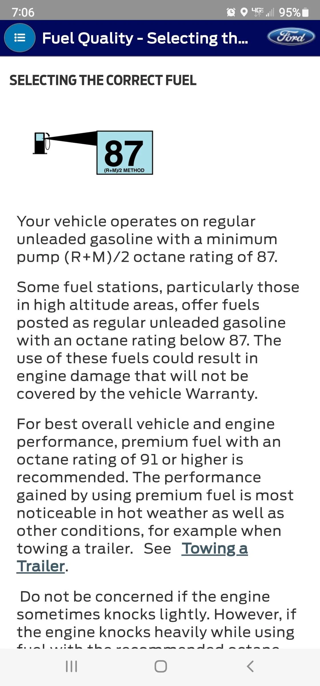 Ford Maverick Gas Type Screenshot_20220316-190634_FordPass