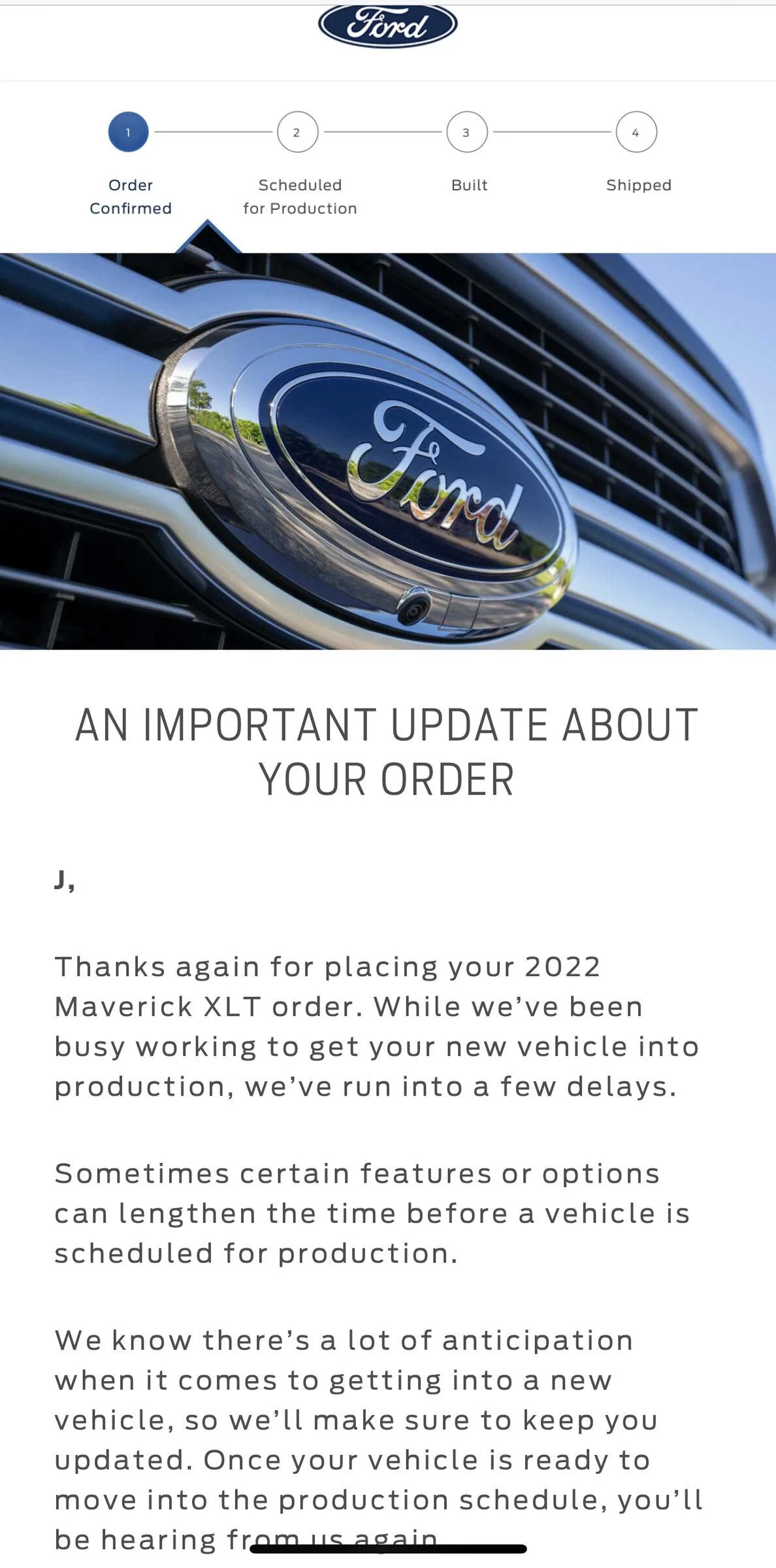 Ford Maverick Got this email from Ford tonight 1C42896B-EBB5-435C-B1BC-32181B18110C