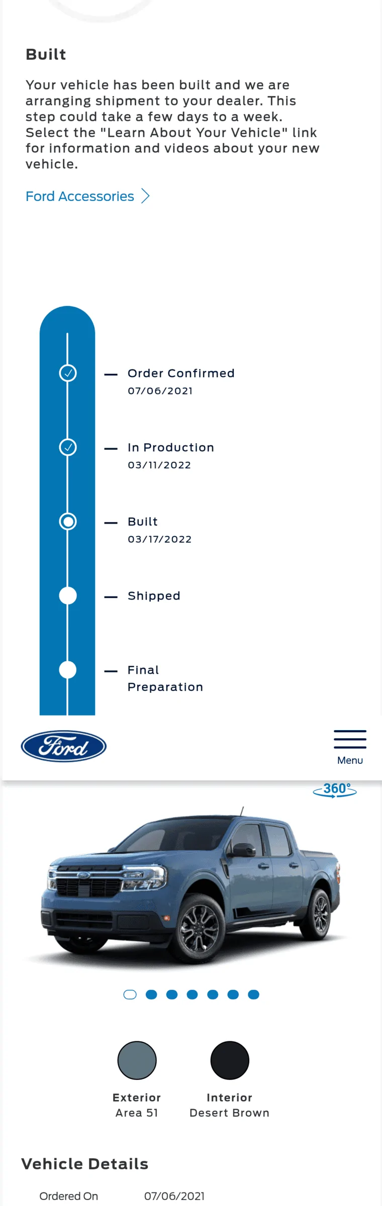 Ford Maverick My Hybrid Has Been Built Screenshot_20220317-211729