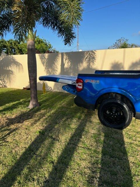 Ford Maverick Who Needs a Roof Rack? Tailgate partial down