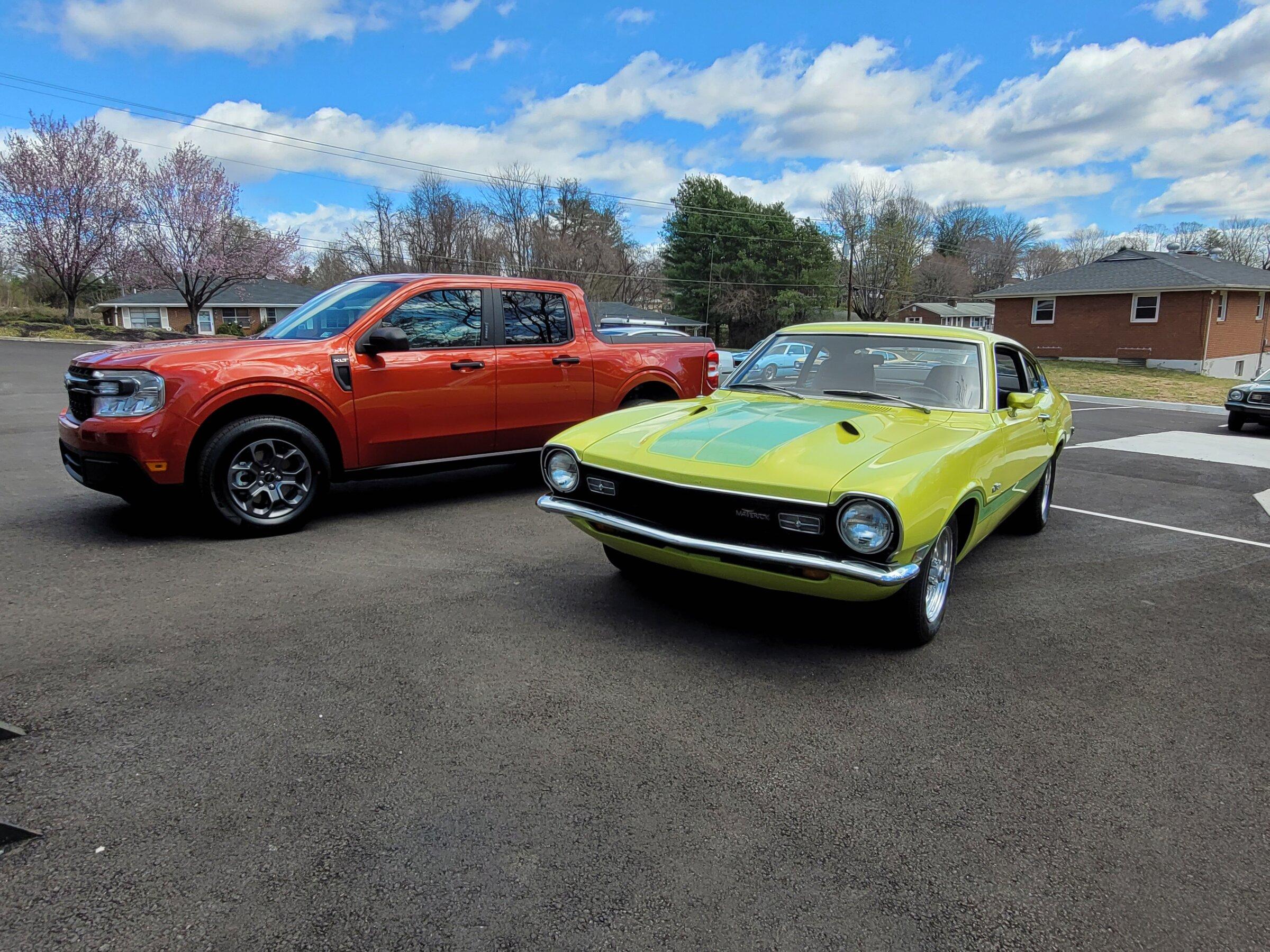 Ford Maverick 50 Years Apart ('72 Maverick & '22 Maverick) 20220320_135155