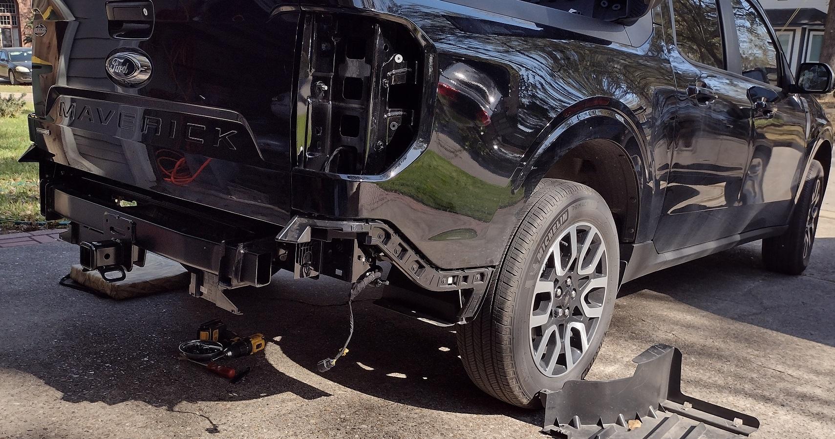 Ford Maverick Hitch receiver installation difficulties Hitch Installation