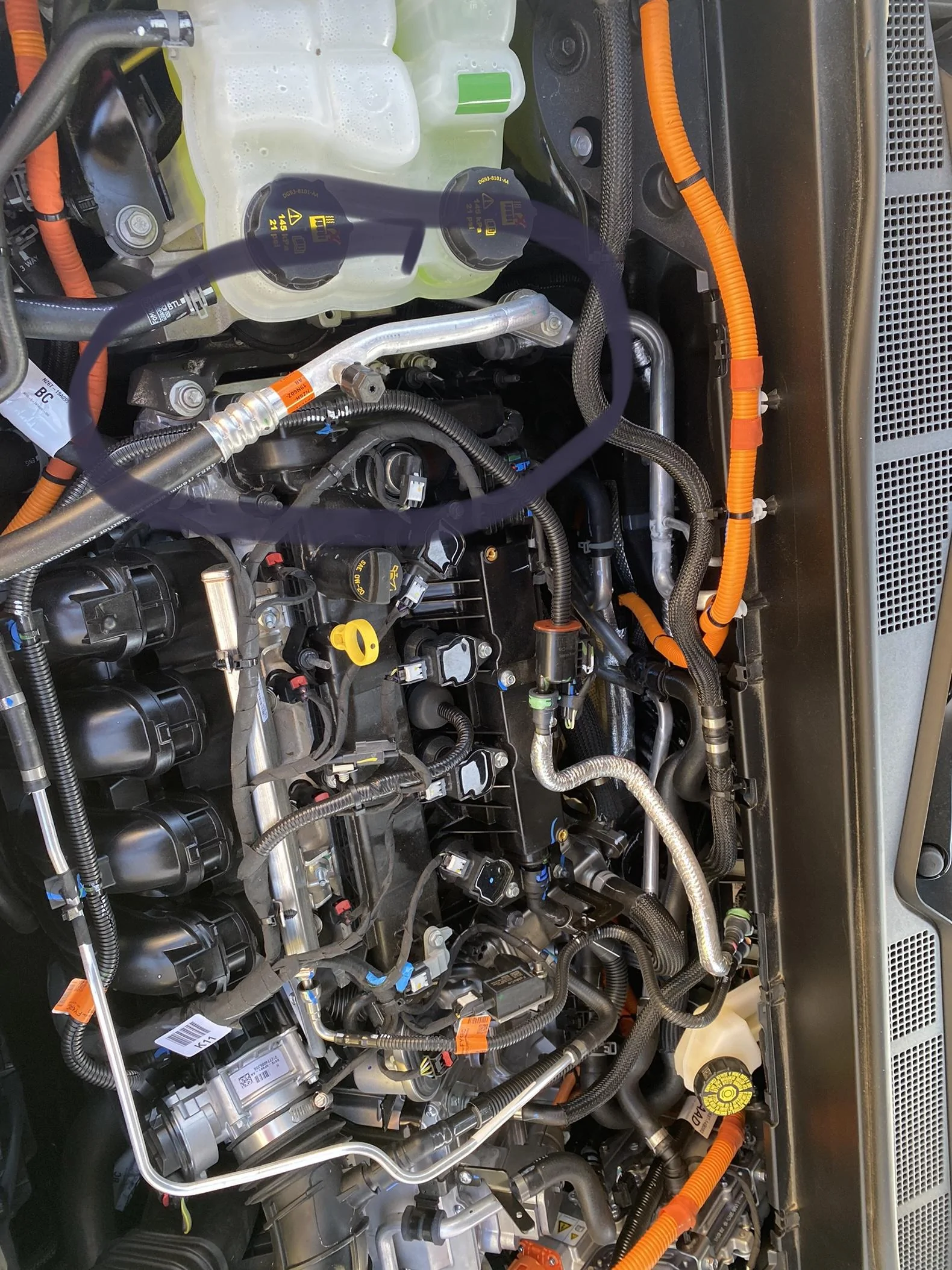 Ford Maverick Dirty engine after 3500 miles?! Full engin