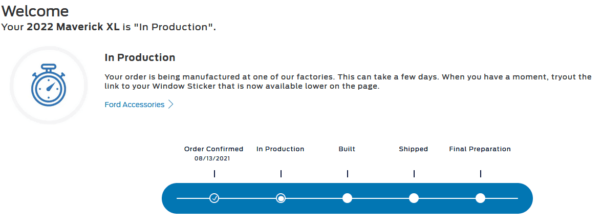 Ford Maverick Ford sends out (blanket spam) email -- "An Important Update About Your Order" 1648016673117