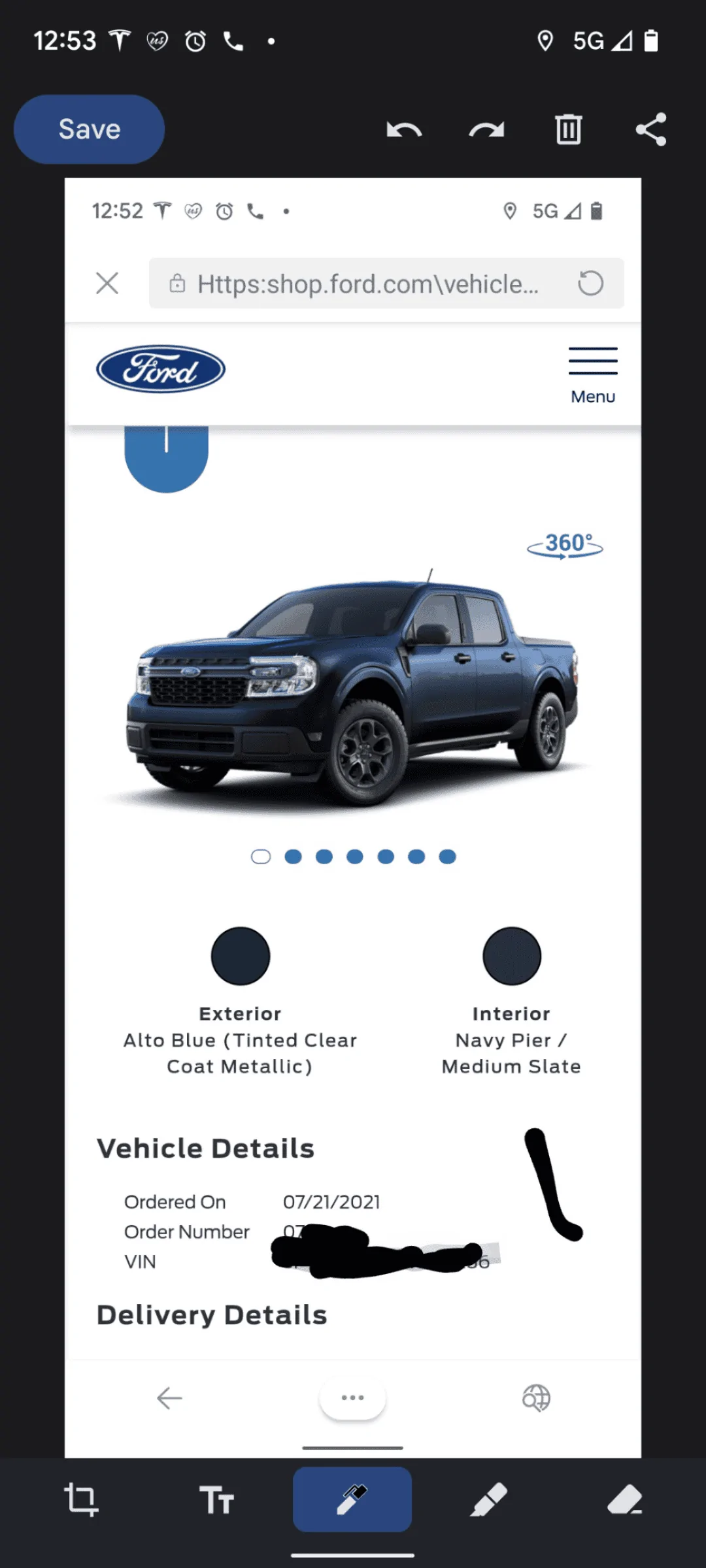 Ford Maverick 3/24 Scheduling Email Received Group [EMAILS NOT YET RECEIVED] Screenshot_20220324-170817