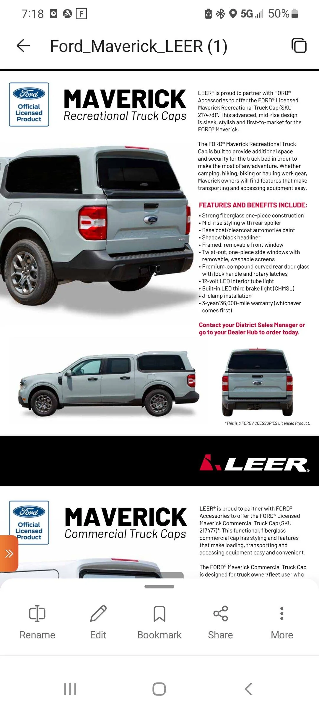 Ford Maverick Aftermarket Cap / Topper for Maverick? Screenshot_20220325-191804_Offic