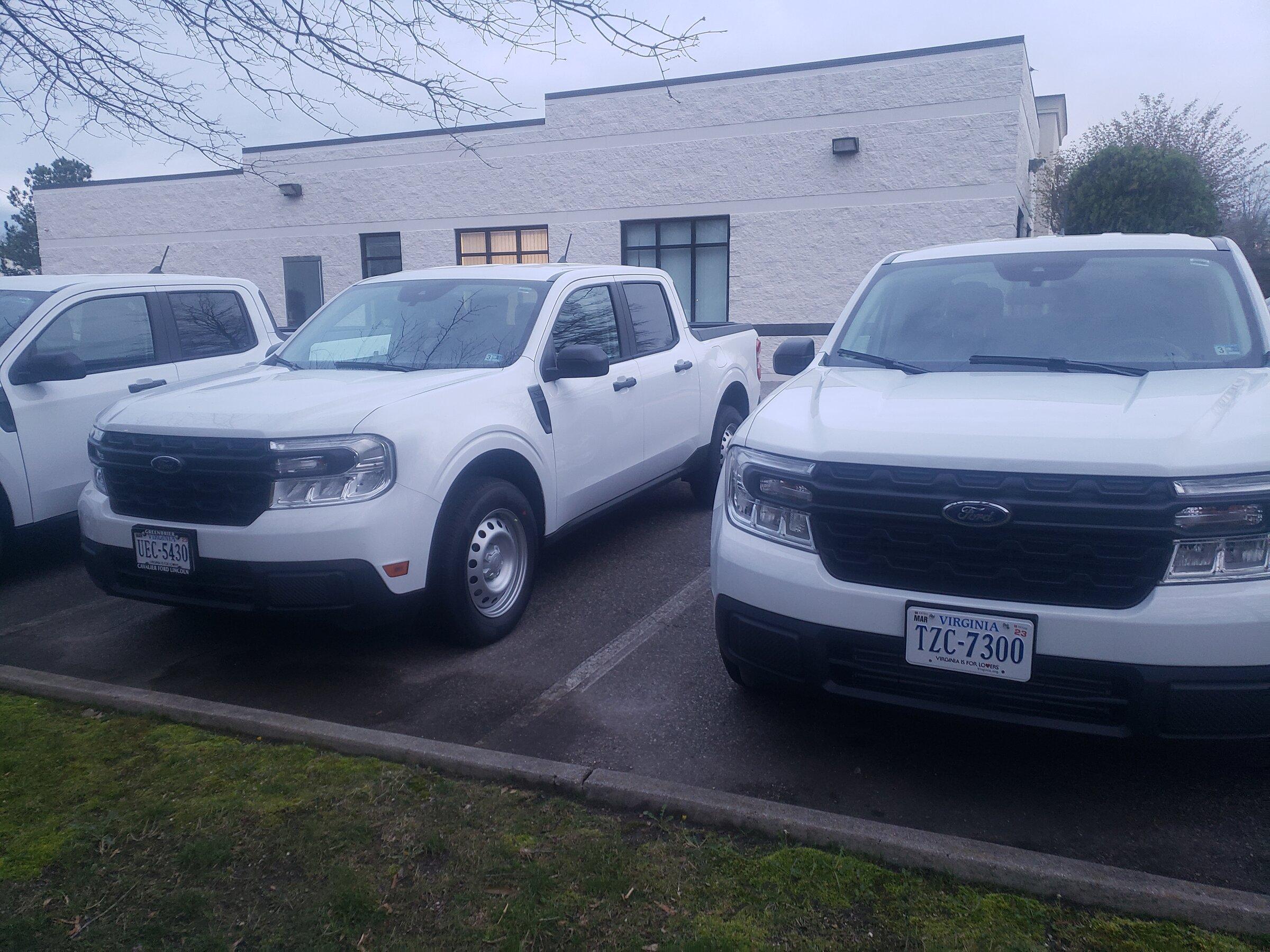 Ford Maverick Finally received 5 XLs for work. 20220325_071545