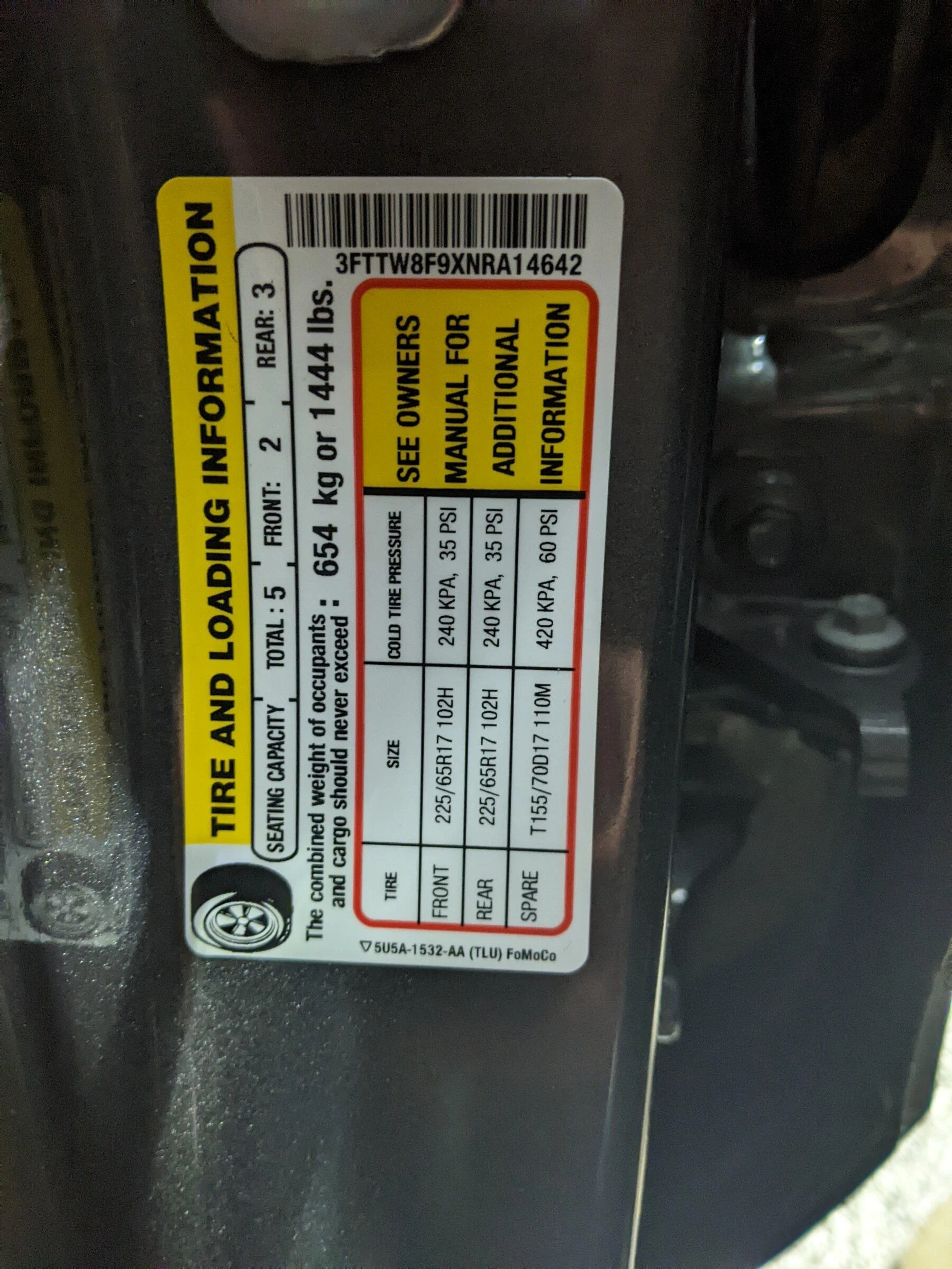 Ford Maverick XL 4K payload capacity? PXL_20220326_013651767.NIGHT