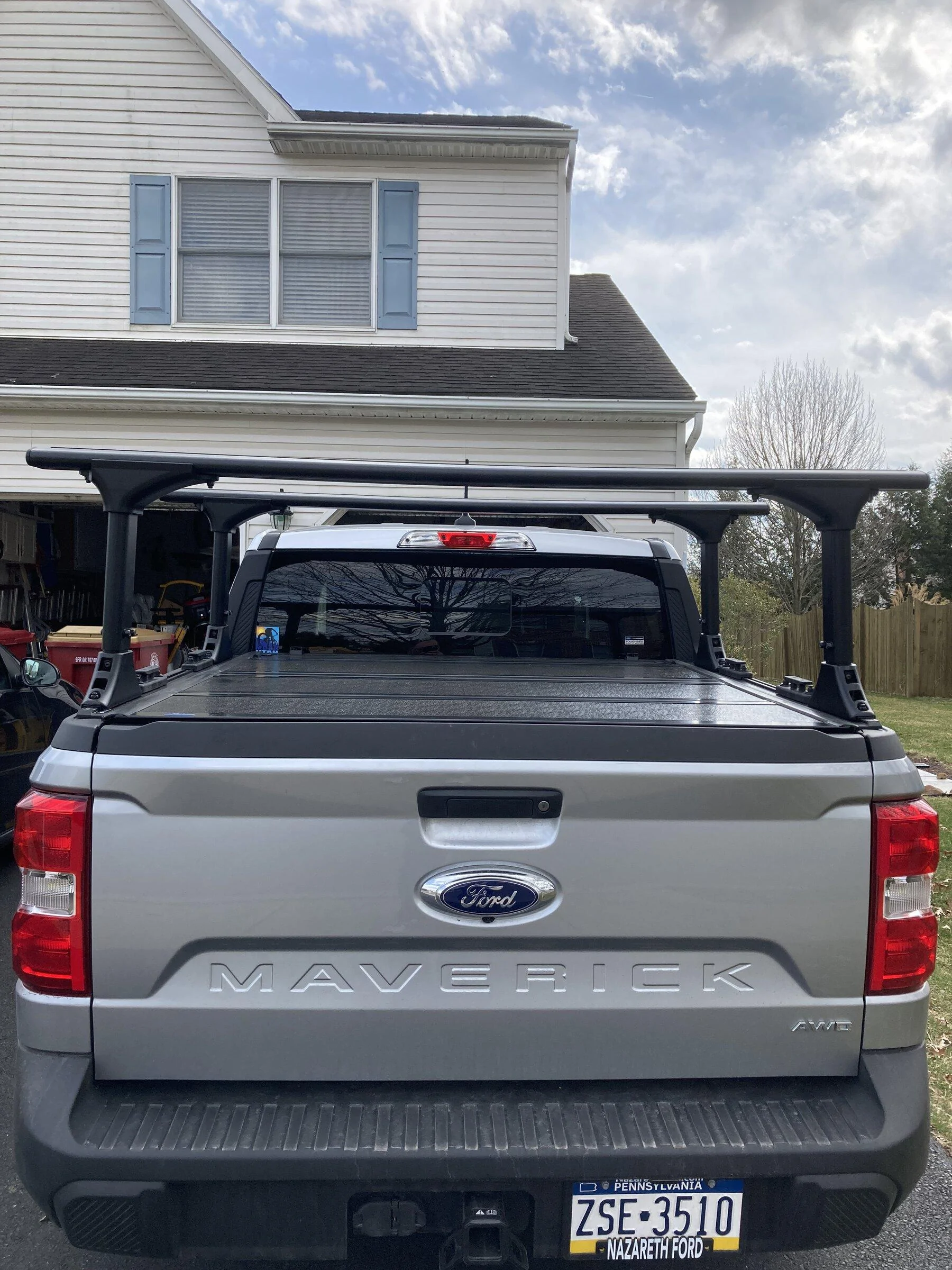 Ford Maverick Installed Elevate Racks with Ford hard trifold tonneau…. One issue to report 350B0D7D-3A16-4D4A-802F-948FBFA0553B