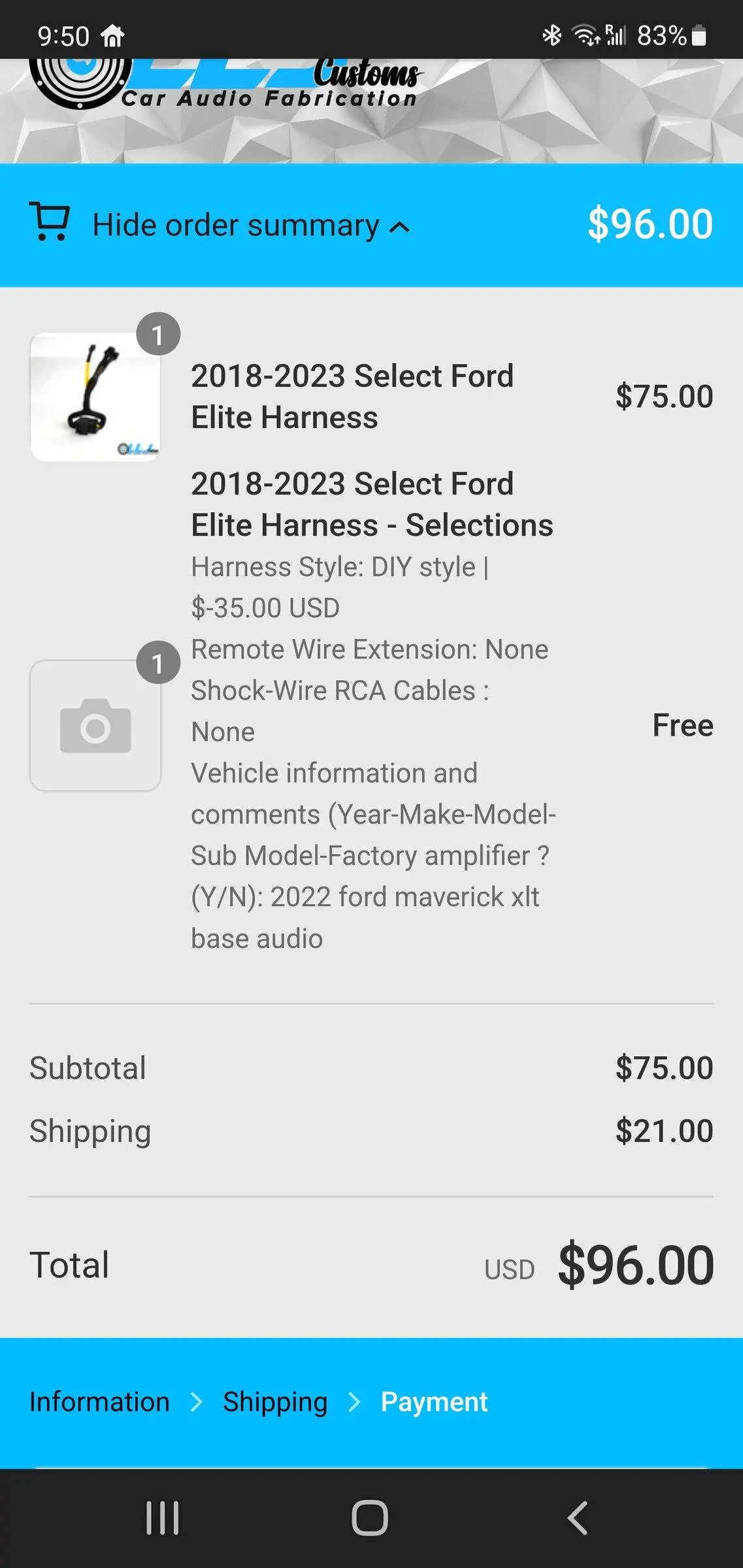 Ford Maverick Factory integration stereo wiring harnesses Screenshot_20220324-095006_Outlook