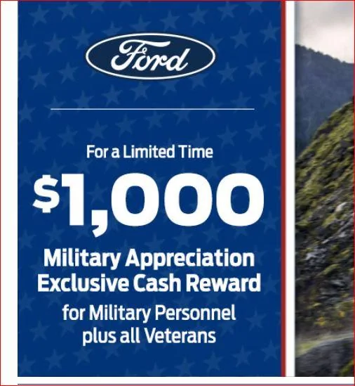 Ford Maverick $500 discount for veterans 22