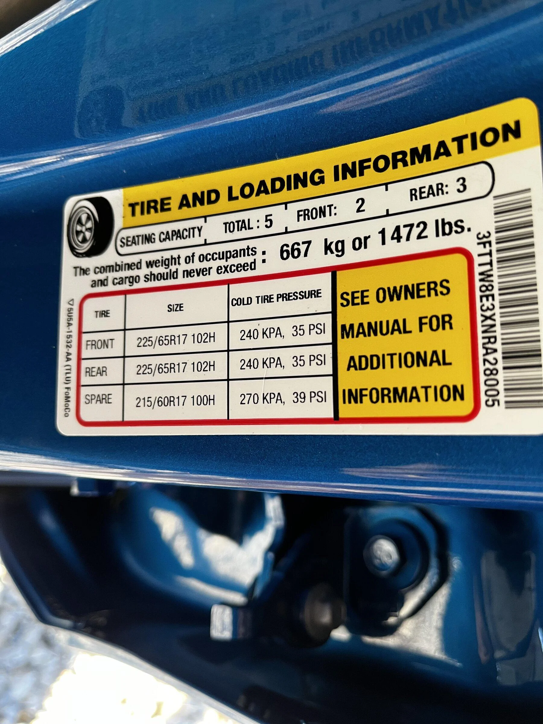 Ford Maverick Post your Payload Label Stickers Here 0EA15294-9191-4492-AC4A-5B59650DC206
